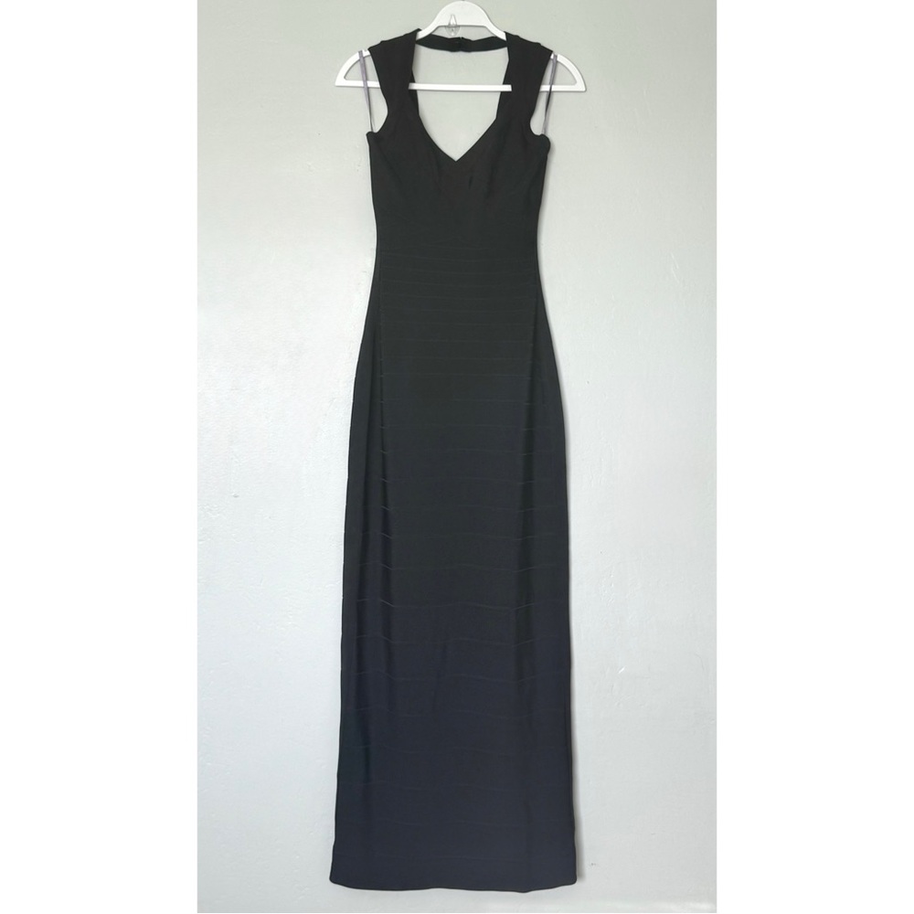 Herve Leger Black Maxi Dress